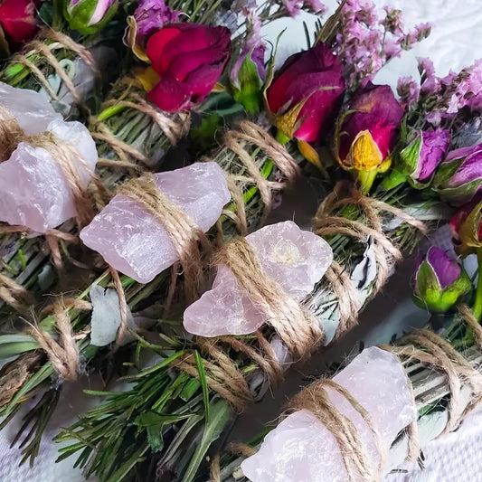 Moonfire Botanical Bundle – Rose Quartz & Sacred Smoke