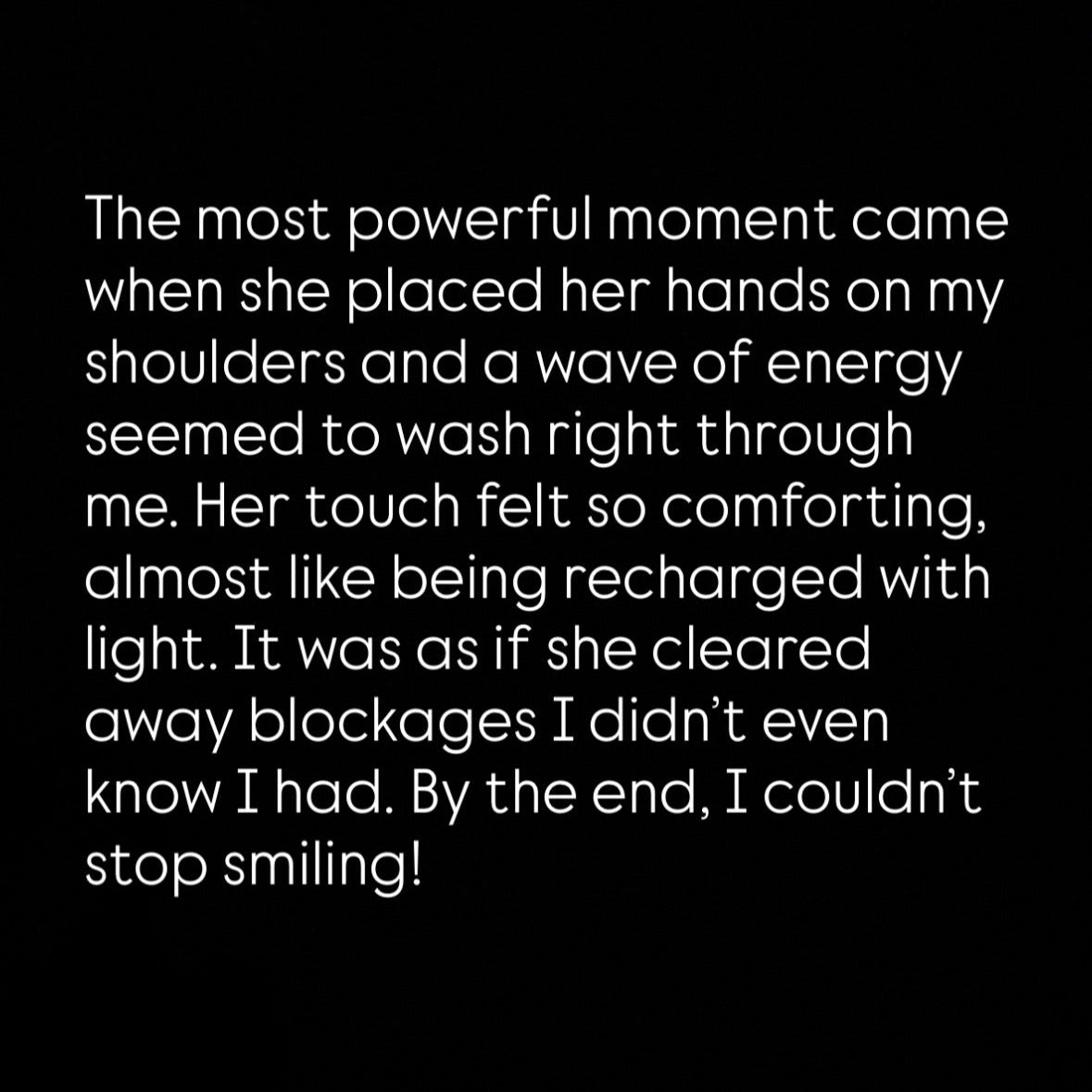 Reiki healing session