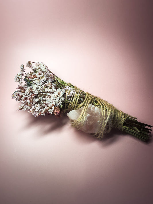 Moonfire Botanical Bundle – Rose Quartz & Sacred Smoke