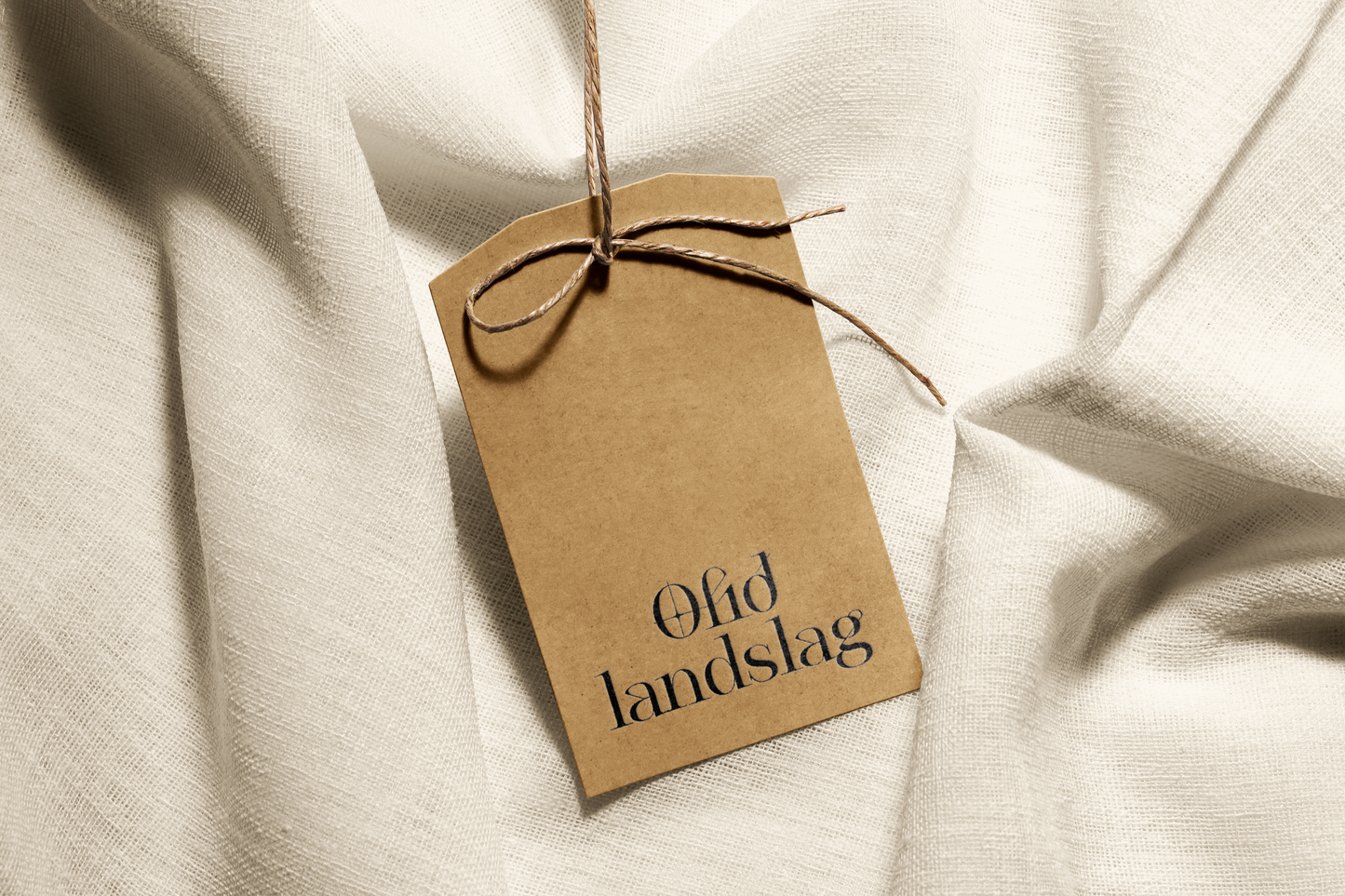 Ofið landslag / Woven Landscape - Tea towel -Flour Sack Cotton (64 × 44 cm)